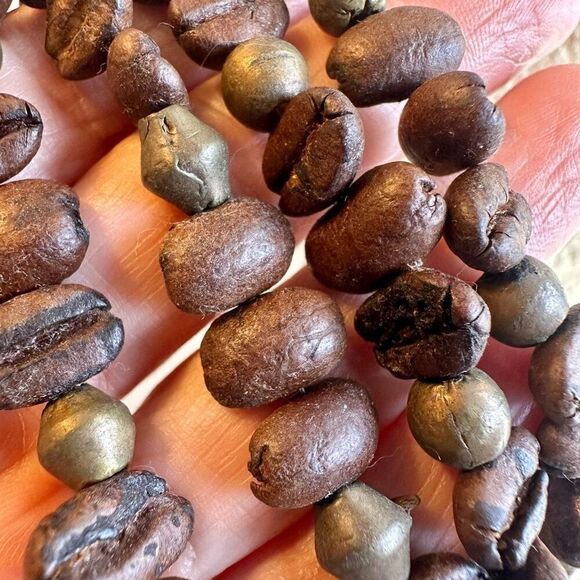 coffee bean multi strand bracelet - Picture 2 of 6